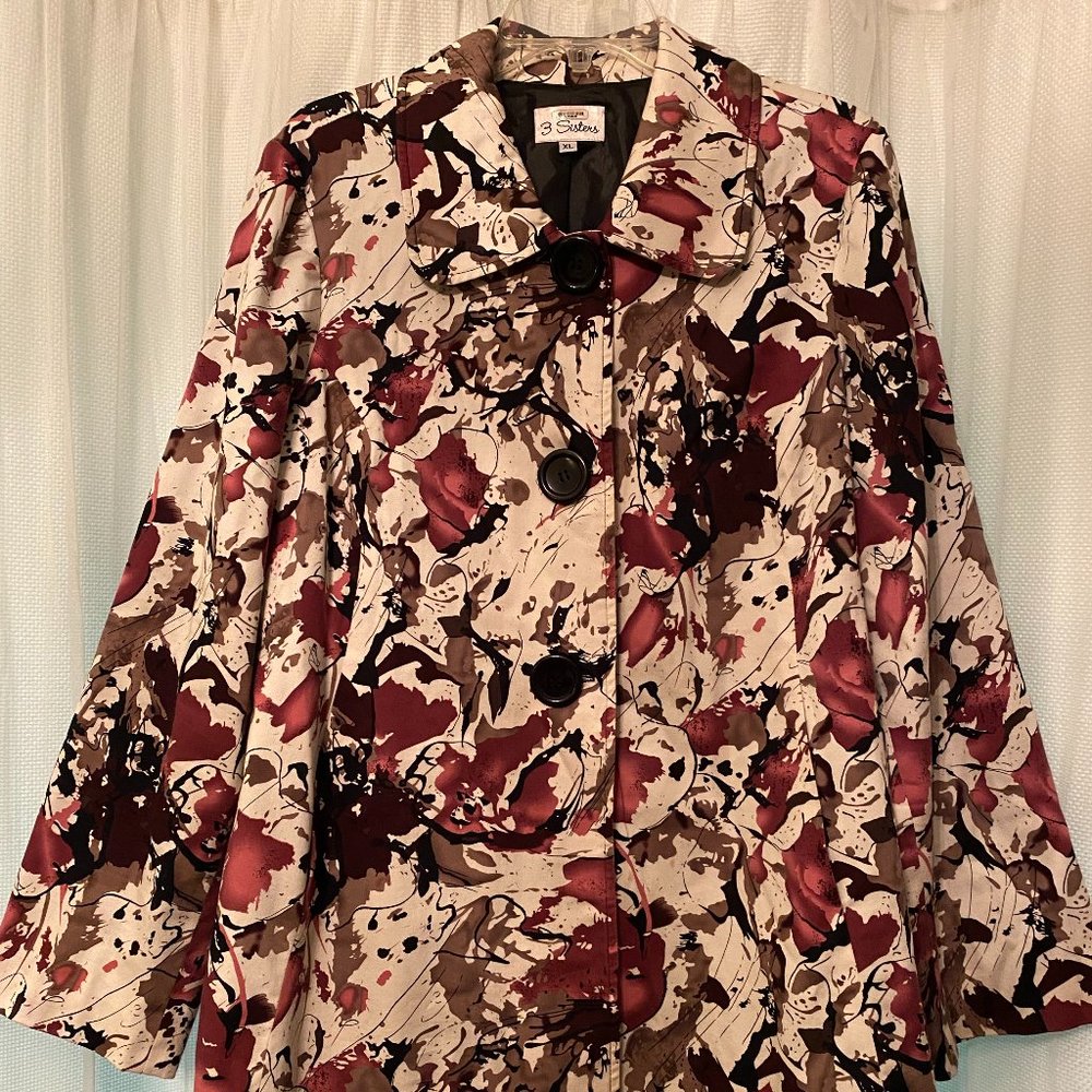 3 Sisters Black & Pink "Splatter" Design Jacket